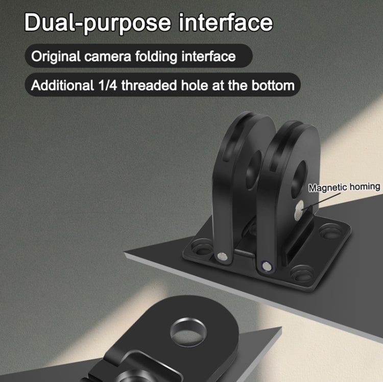 Metal Folding Magnetic Replacement Base for GoPro HERO13 Black/HERO12 Black /HERO11 Black