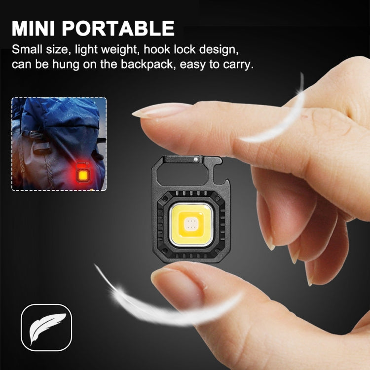 E-SMARTER W5130 Mini-Schlüsselanhänger-Taschenlampe mit starkem Licht, Spezifikation:, Licht, Mit Halterung