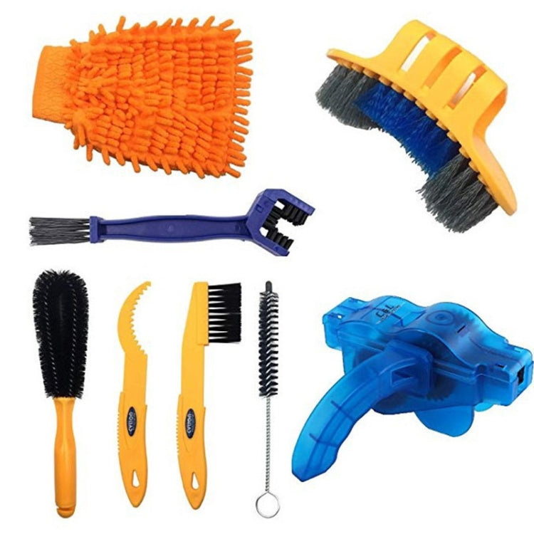 Bike Chain Washer Cleaner Kit Maintenance Tool,Specification:, 4 In 1 Brush, 4 In 1 Chain Washer, 6 In 1 Brush, 6 In 1  Chain Washer, 7 In 1, 8 In 1, 3 In 1, 9 In 1, 10 In 1