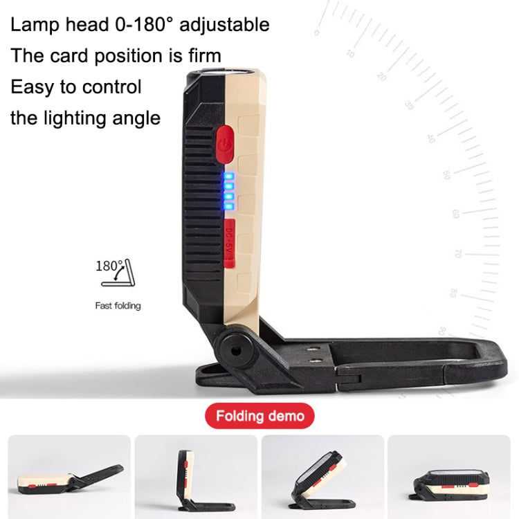 COB-Arbeitsleuchte mit USB-Ladefunktion, Haken, Notfall-Taschenlampe, Wartungslampe, Ausführung:, W598A 8-Loch, W598B Klein, W599A 10-Loch, W599B Groß
