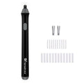 Tenwin 8302 Adjustable Electric Eraser With Rubber Refills For Sketch Drawing Erasing, Black, White, Grey