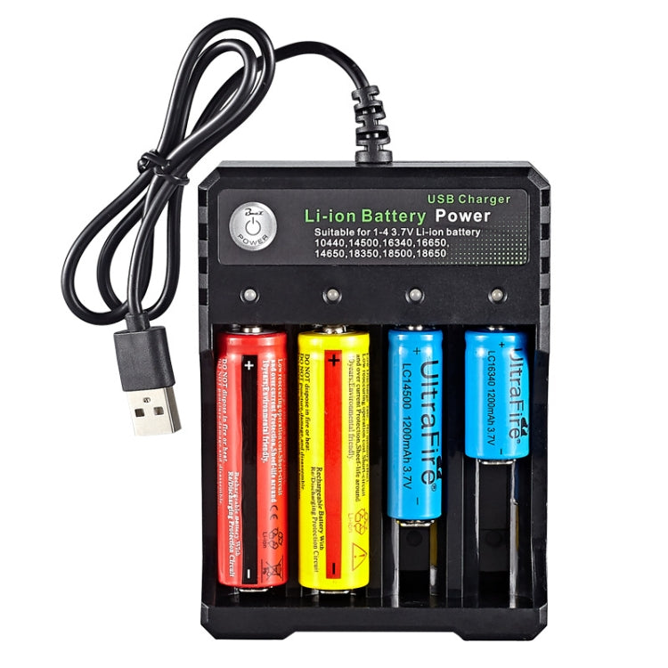 18650 4-Slot USB Lithium Battery Charger