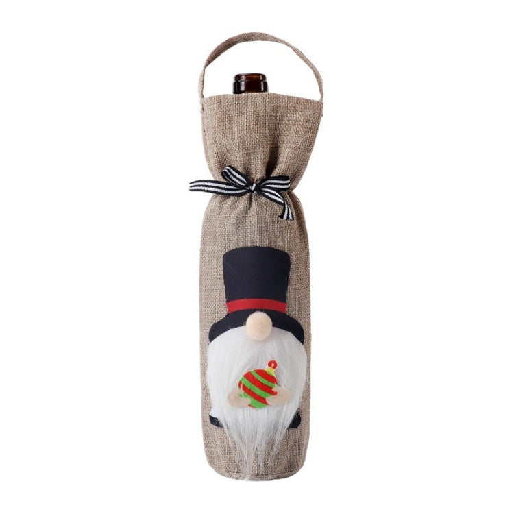 Weihnachtsdeko-Tasche Flaschenüberzug Champagner Rotweintasche