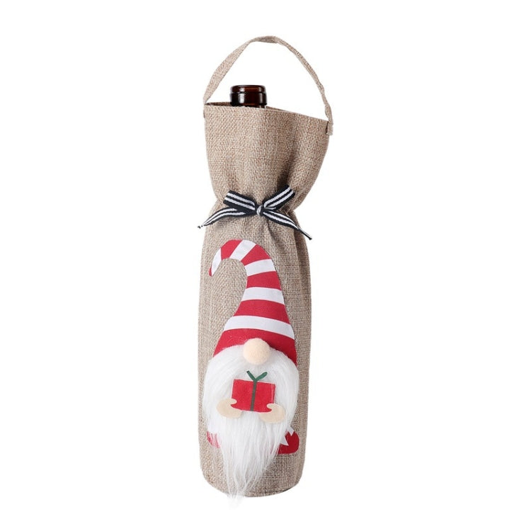 Weihnachtsdeko-Tasche Flaschenüberzug Champagner Rotweintasche
