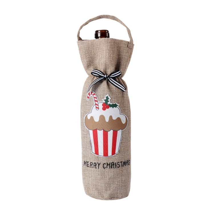 Weihnachtsdeko-Tasche Flaschenüberzug Champagner Rotweintasche