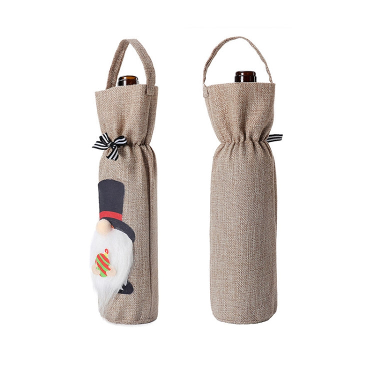 Weihnachtsdeko-Tasche Flaschenüberzug Champagner Rotweintasche