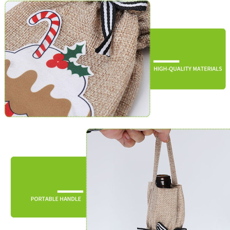 Weihnachtsdeko-Tasche Flaschenüberzug Champagner Rotweintasche