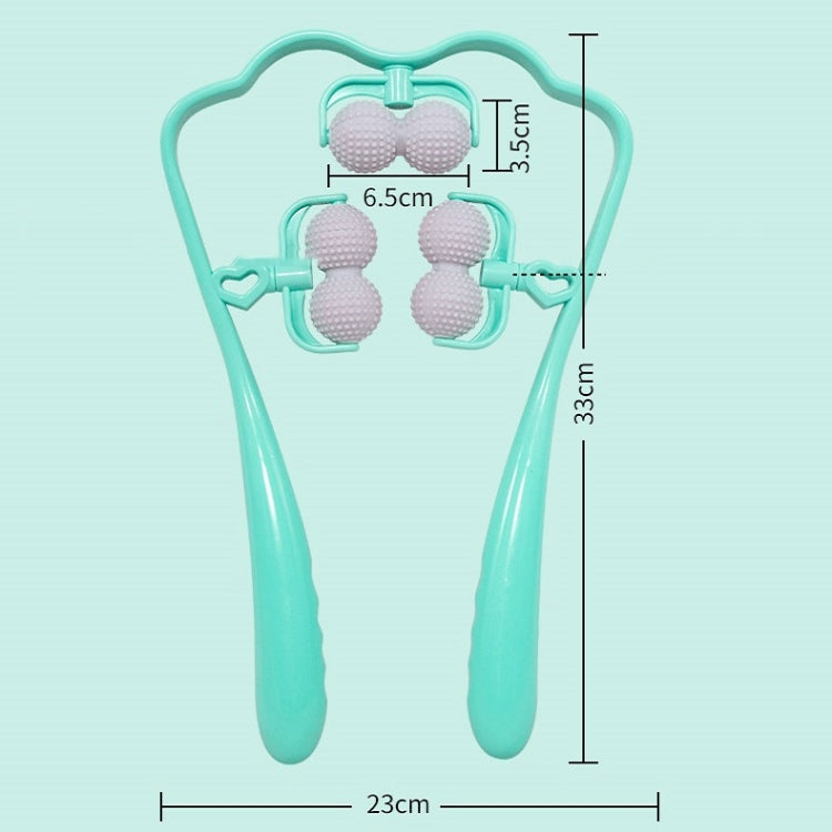 Handheld Cervical Shoulder And Neck Massager, Pink, Green, Blue