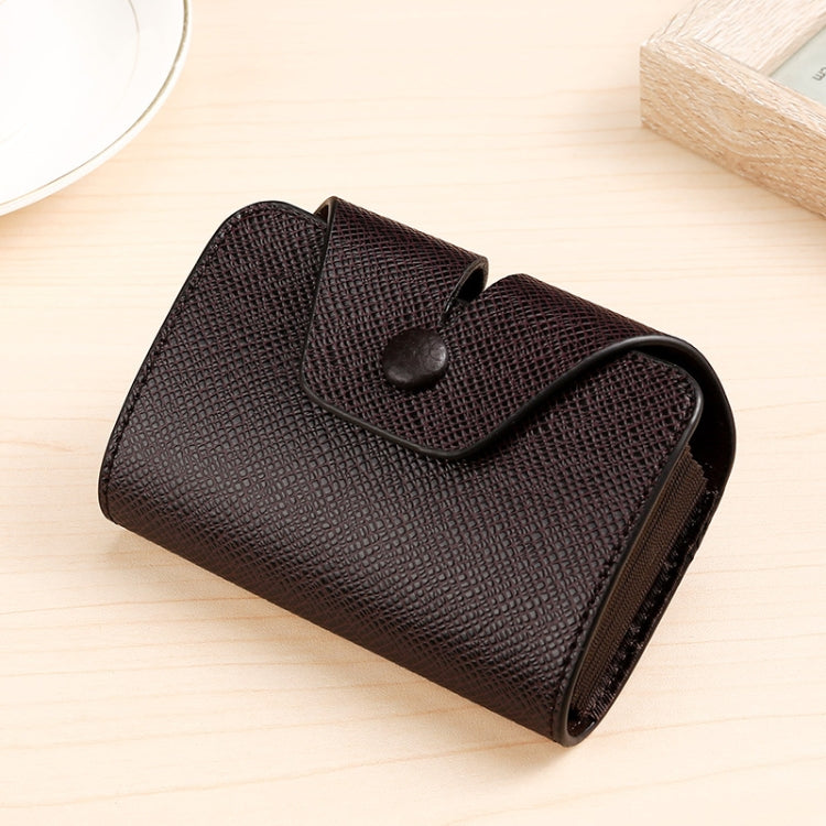 Large Capacity Card Holder Wallet Slim Organ Card Sleeve RFID Pocket Coffee Vertical