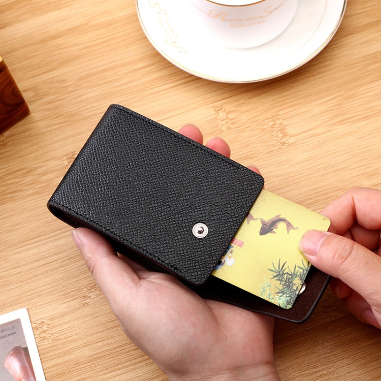Large Capacity Card Holder Wallet Slim Organ Card Sleeve RFID Pocket Coffee Vertical