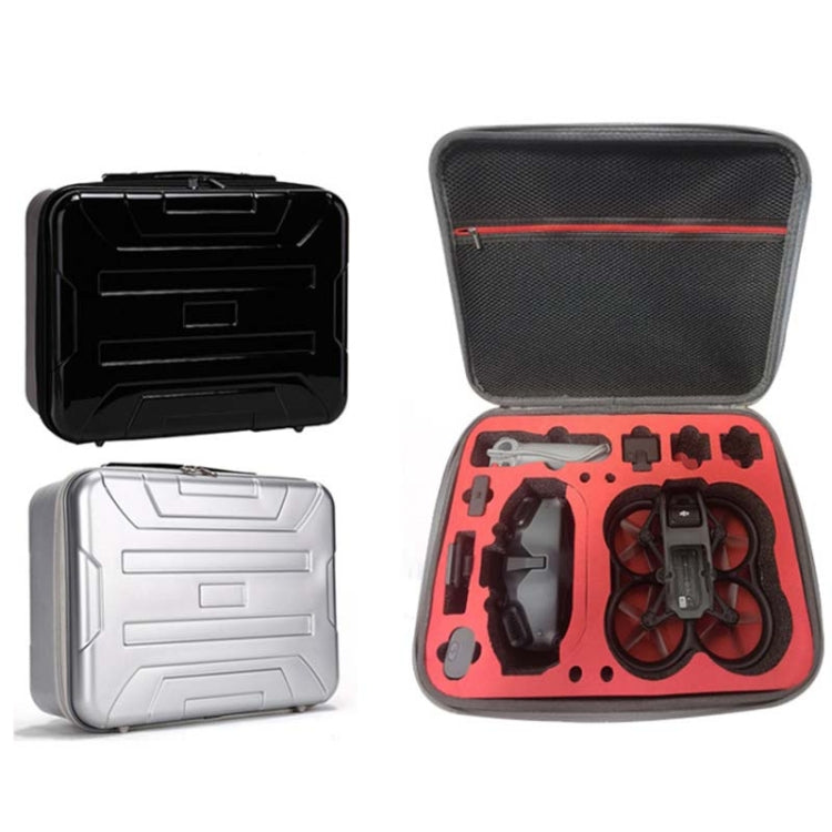 PC Hartschalen-Transportkoffer, wasserdicht, für DJI Avata Drohne, Schwarz, Silber