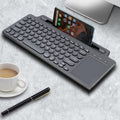 2,4-GHz-Bluetooth-Wireless-Tastatur mit Kartenschlitz-Halterung, mit Touchpad, ohne Touchpad