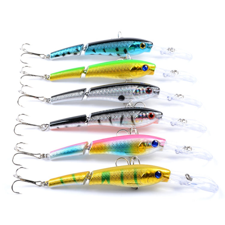 M0208 13.3cm/13.4g Lure Bionic Multi-section Mino Lure Plastic Lure, M0208 4, M0208 6, M0208 1, M0208 2, M0208 3