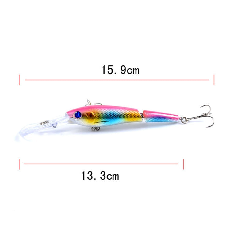 M0208 13.3cm/13.4g Lure Bionic Multi-section Mino Lure Plastic Lure, M0208 4, M0208 6, M0208 1, M0208 2, M0208 3