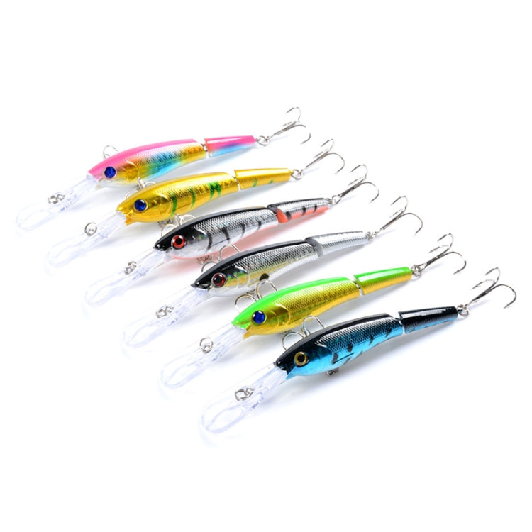 M0208 13.3cm/13.4g Lure Bionic Multi-section Mino Lure Plastic Lure, M0208 4, M0208 6, M0208 1, M0208 2, M0208 3