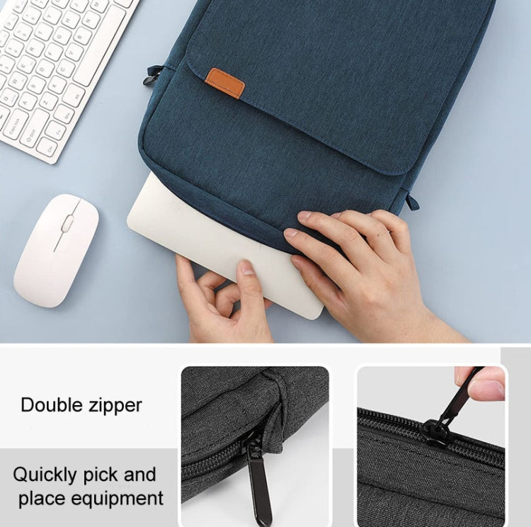 Vertikale Laptoptasche, tragbar als Handtasche, Schultertasche oder Umhängetasche, Größe: 13 Zoll (Schwarz)