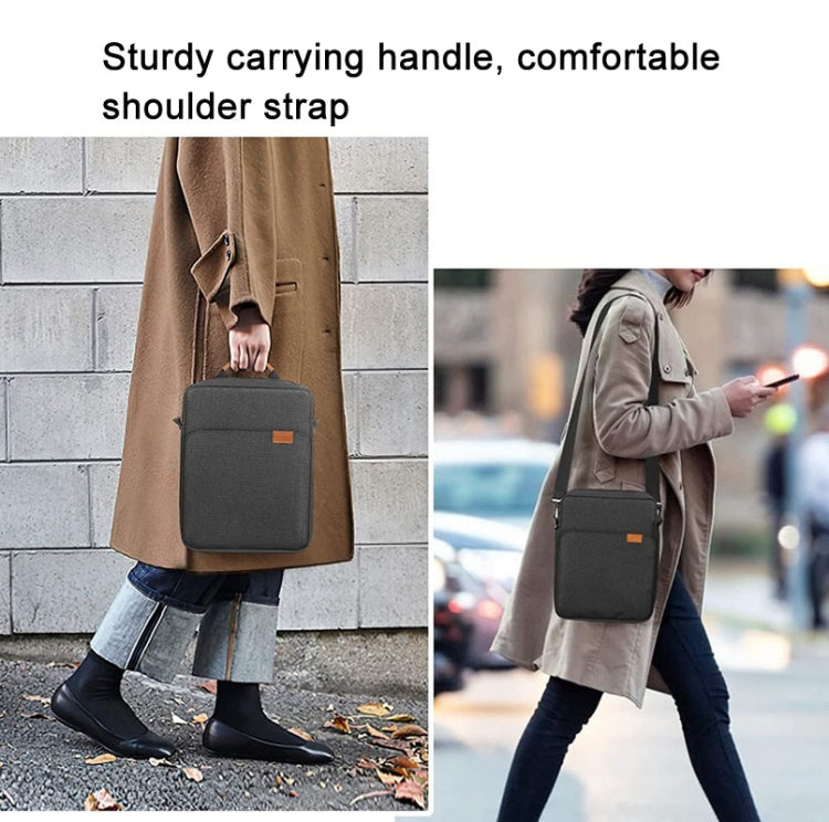 Vertikale Laptoptasche, tragbar als Handtasche, Schultertasche oder Umhängetasche, Größe: 13 Zoll (Schwarz)