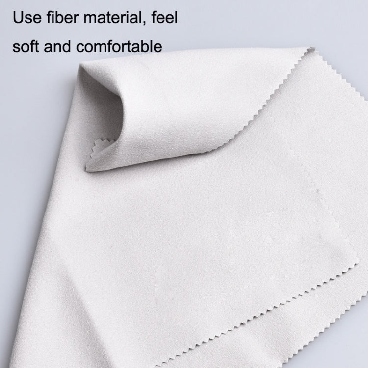 10PCS Wind Guitar Cleaning Cloth Piano Wipe Jean Cloth, Gray