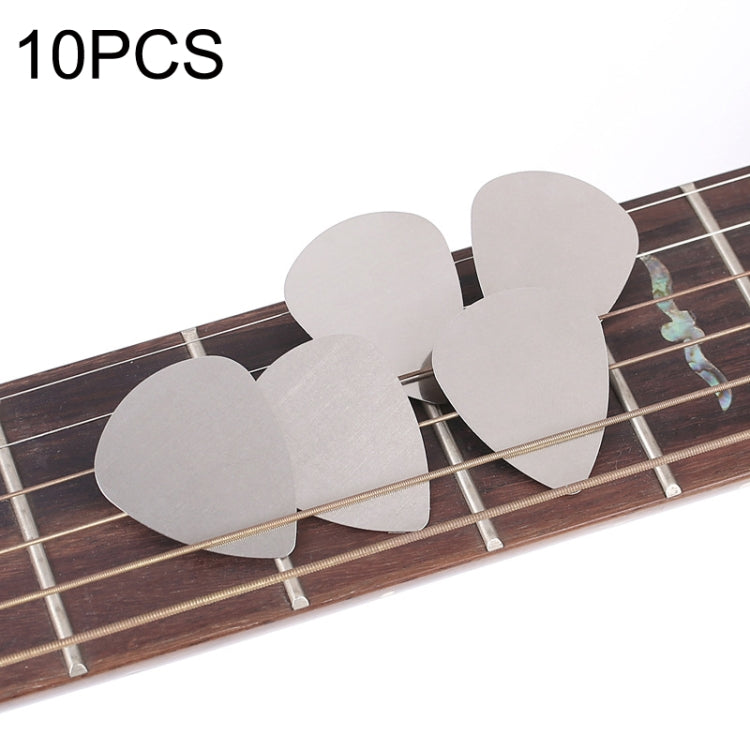 10PCS Thumb Fingers Metal Stainless Steel Bayse Guitar Paddles, Steel Bayse Guitar Paddles