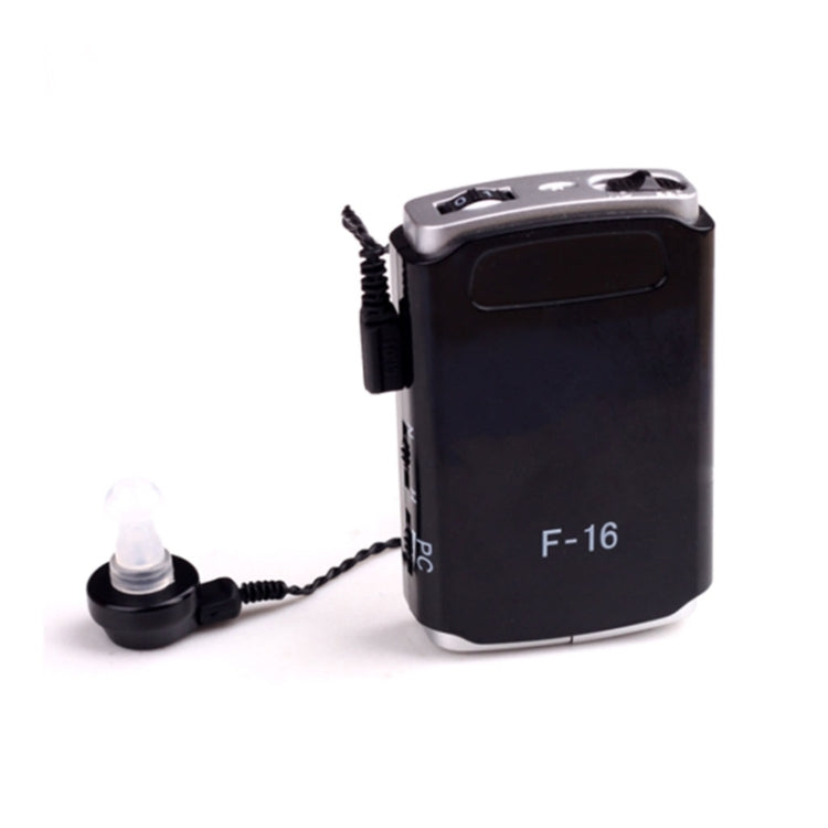 F-16 Pocket High Power Wired Box Mini Hearing Aid Sound Amplifier Receiver, F-16