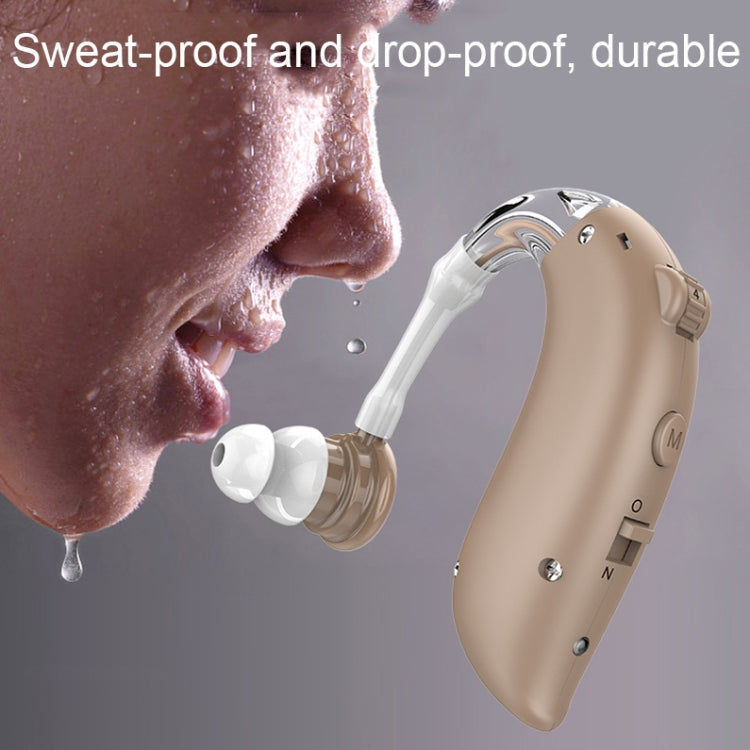GM-105 Smart Noise Cancelling Ear-hook Rechargeable Elderly Sound Collector, Spec:, EU Plug(Skin Color), US Pulg(Skin Color), EU Plug(Blue), US Pulg(Blue)