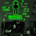 ZSG201 Gamepad Luminous Sticker Living Room Bedroom Self-adhesive Luminous Decorative Wall Sticker, Color:, Green Light, Blue Light