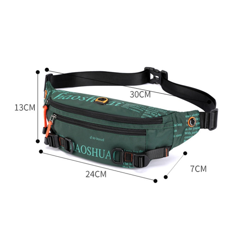 HAOSHUAI 5132 Outdoor Men Waist Bag Sports Running Chest Bag, 5132 Dark Blue, 5132 Black, 5132 Army Green, 5132 Dark Green, 5132 Camouflage