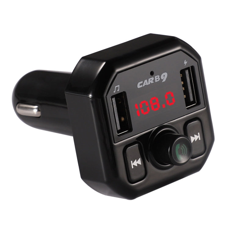 B9 Smart Digital Display Dual USB Bluetooth Car Charger with Hands-free Call Function