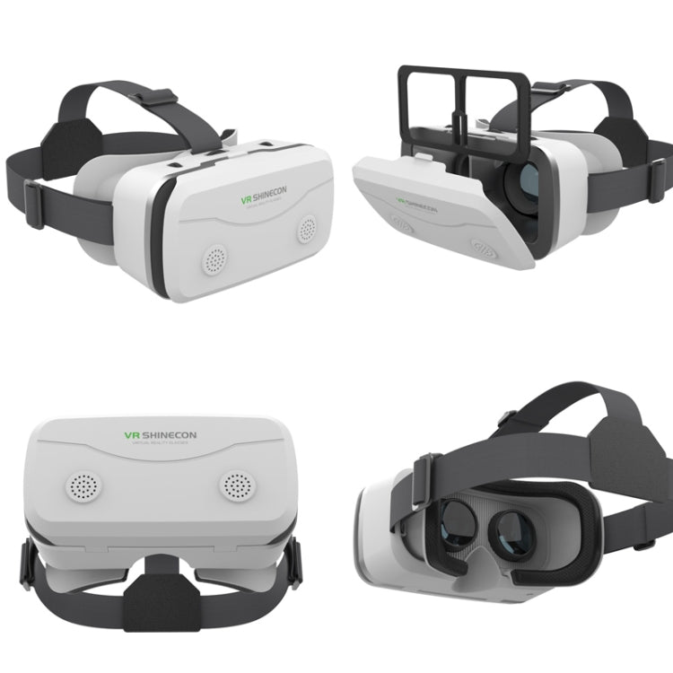VRSHINECON G15 Helmet Virtual Reality VR Glasses All In One Game Phone 3D Glasses(White)