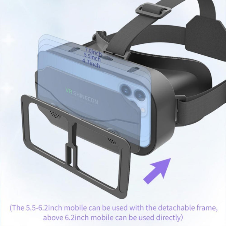 VRSHINECON G13 Virtual Reality VR Glasses Mobile Phone Movie Game 3D Digital Glasses(Black)