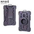 For AirTag 2nd Gen / AirTag 1st Gen Card Holder Metal Anti-Theft RFID Wallet, ak-4 A Black, ak-4 A Blue, ak-4 A  Silver, ak-4 A  Gray, ak-4 B  Black, ak-4 B Silver, ak-4 B Blue, ak-4 B Gray