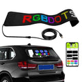 Car LED Flexible Display Cell Phone APP Control Bluetooth Connection, S1664RGB 390x107mm, S1696RGB 672x122mm, S3264RGB 390x187mm, S3296RGB 672x218mm