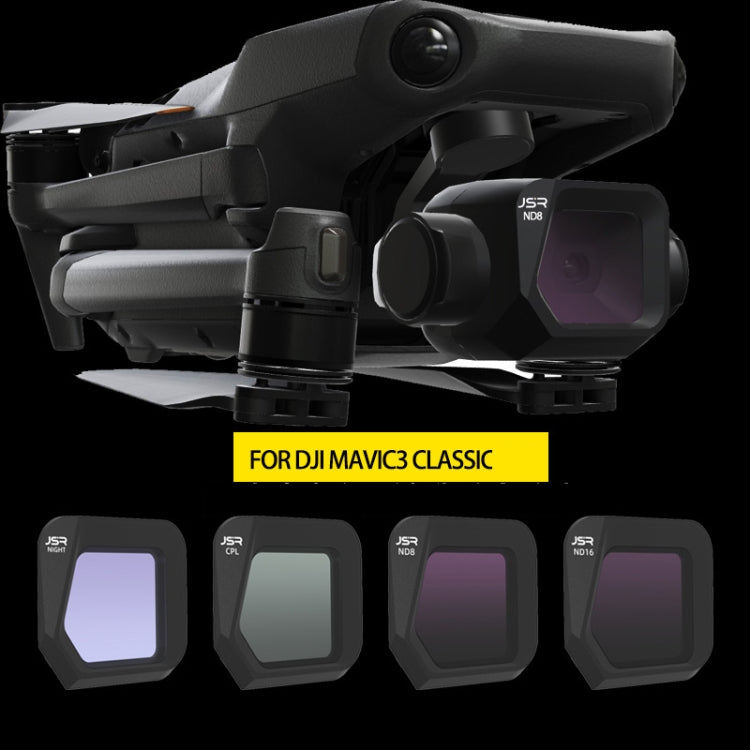 JSR JSR-1008 For DJI Mavic 3 Classic Youth Edition Drone Filter, Style:, MCUV, CPL, ND8, ND16, ND32, ND64, ND256, ND1000, ND8PL, ND16PL, ND32PL, ND64PL, Night, Star, Gold Drawing, Blue Drawing, CPL+ND8+ND16, ND8+ND16+ND32+ND64, ND8PL+ND16PL+ND32PL+ND64...