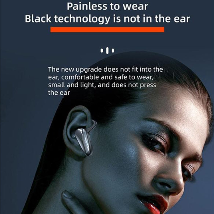 YX02 With Digital Display Hanging Ear Bone Conduction Bluetooth Headset, YX02 Red, YX02 Pink, YX02 Black, YX02 Grey