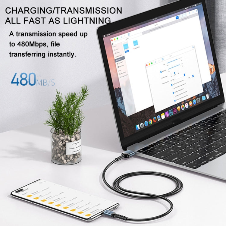 REMAX RC-C008 2.4A TPE Soft Anti-breakage Data Cable,Length 1m, USB To Micro USB, USB To 8 Pin