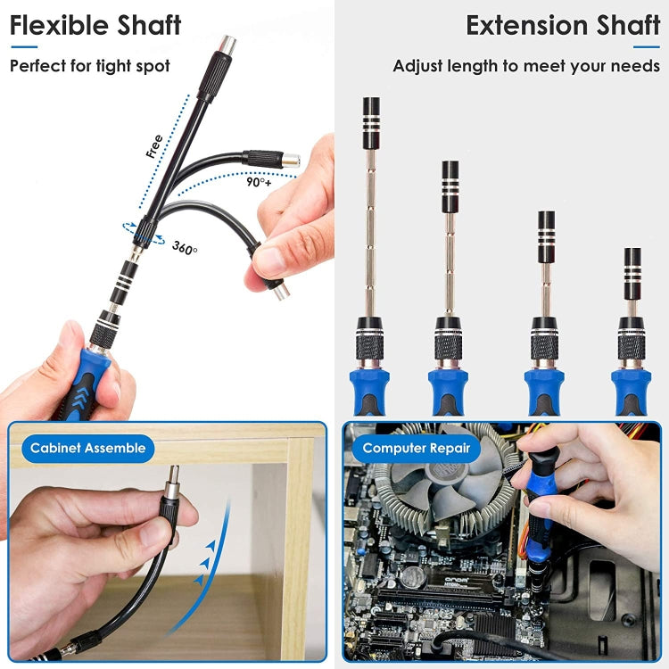 142-in-1 Präzisionsschraubendreher-Set Magnetisches Schraubendreher-Bit-Kit für PC-Handy-Reparaturwerkzeug