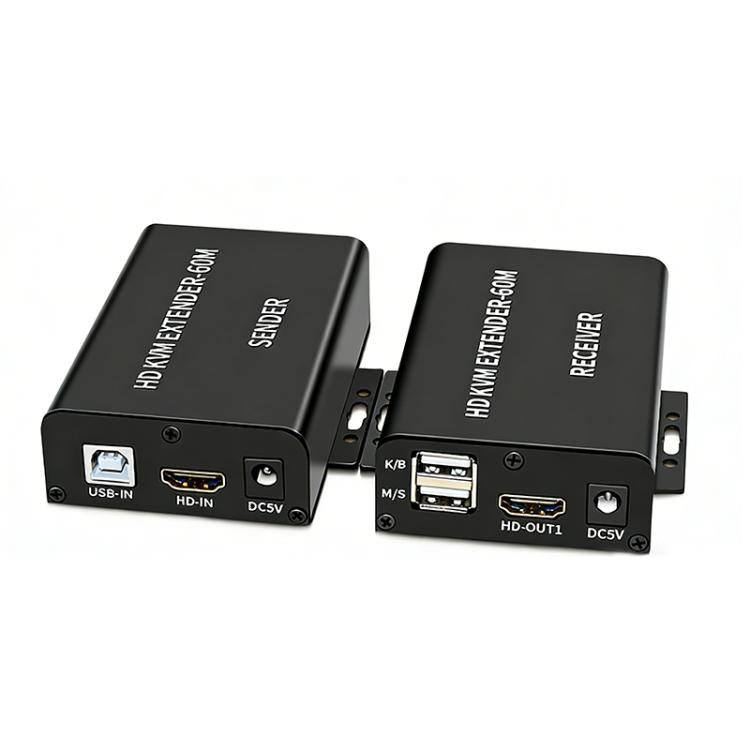 BW-HKE60A HDMI 60m KVM With USB Extender Support POE Single-End Power Supply With US Plug, BW-HKE60A