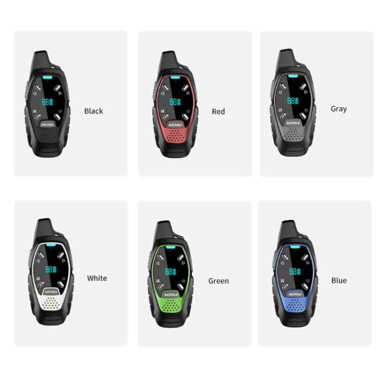 LED Display USB Charging Wireless Handheld Small Mini Walkie Talkie, A13 (Black), A13 (White), A13 (Grey), A13 (Red), A13 (Green), A13 (Blue)