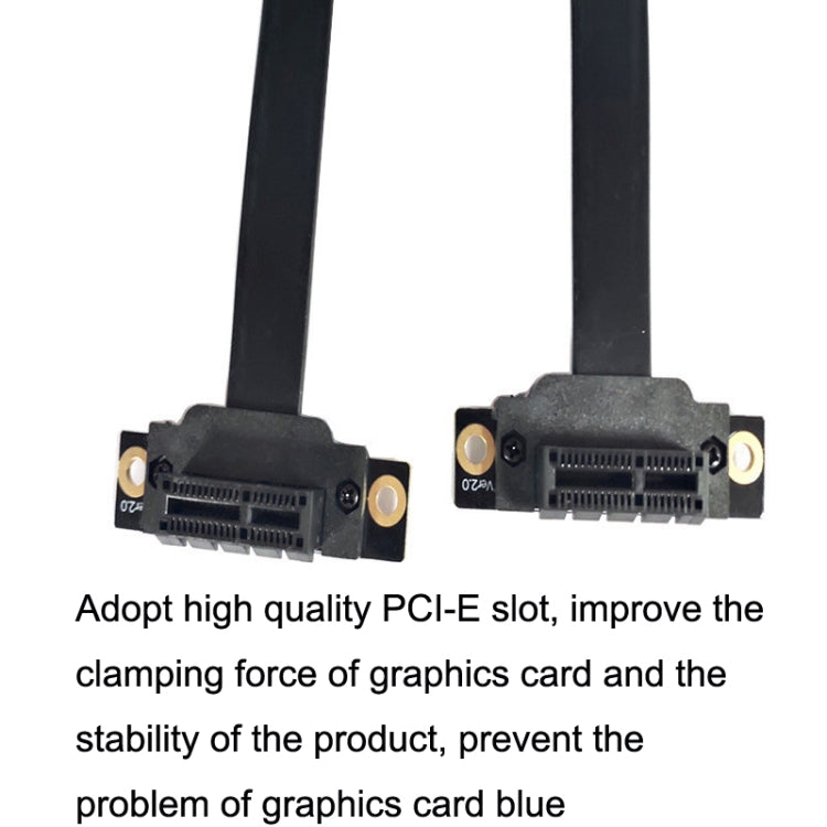 PCI-E 3.0 1X 90 Degrees Graphics Card / Wireless Network Card Extension Cable, Cable Length:, 5cm, 10cm, 15cm, 20cm, 25cm, 30cm, 40cm, 50cm