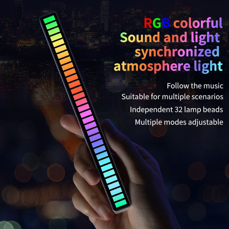 RGB Sound-controlled Rhythmic Response Lights Music Ambient LED Pick-up Lights, Charging, Plug-in