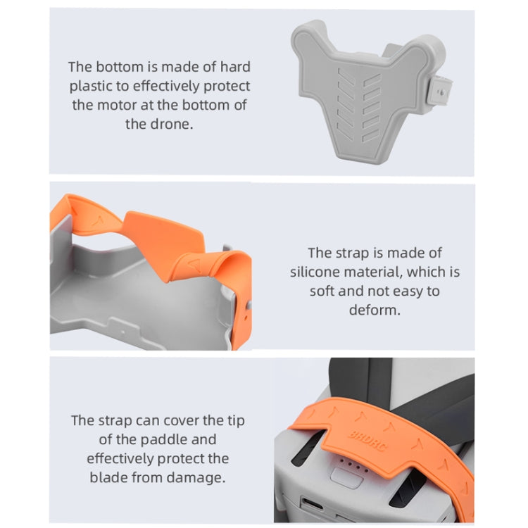 Für DJI Mini 3/Mini 3 Pro BRDRC Propeller-Stabilisator-Halterung, Klingenfixierungs-Montagebasis, für DJI Mini 3/Mini 3 Pro (Grau), für DJI Mini 3/Mini 3 Pro (Orange)