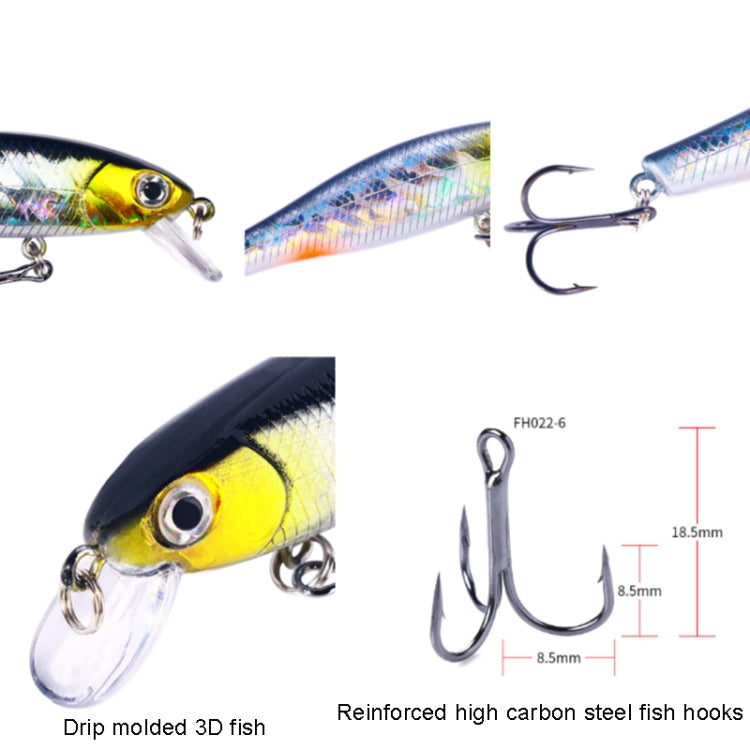 HENGJIA MI160 8.8cm 9g Floating Water Minno artificial bait, 1, 2, 3, 4, 5, 6, 7, 8, 9, 10, 10 Colors, 10 Color Boxed