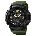 SKMEI 1637 Sports Digital Display Outdoor Shockproof Plastic Large Dial Men Watch, Army Green, Blue Camouflage, Army Green Camouflage, Gray Black