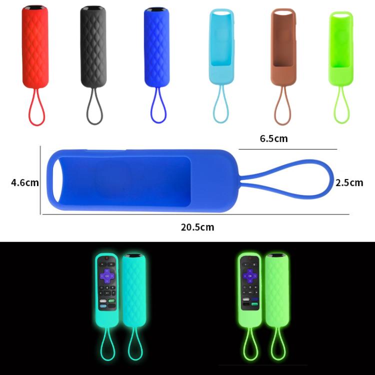 For TCL Roku 3600R/3900/Voice RCAL7R 2pcs Remote Control Silicone Case