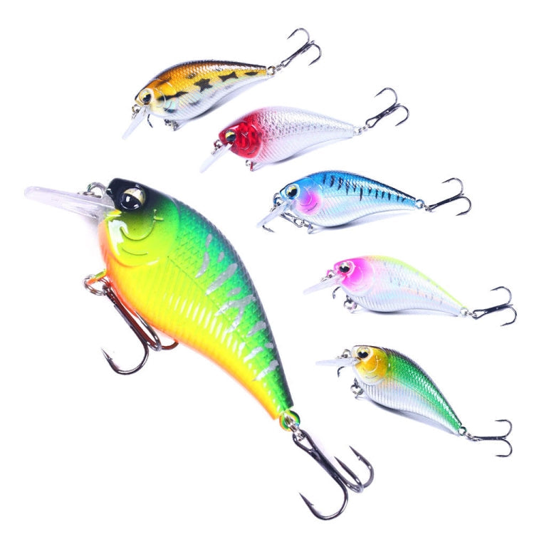 HENGJIA CB060 7cm 9.5g Lure VIB Rock Little Fatty Floating artificial bait, 1, 2, 3, 4, 5, 6, 6 Colors, 6 Colors Boxed