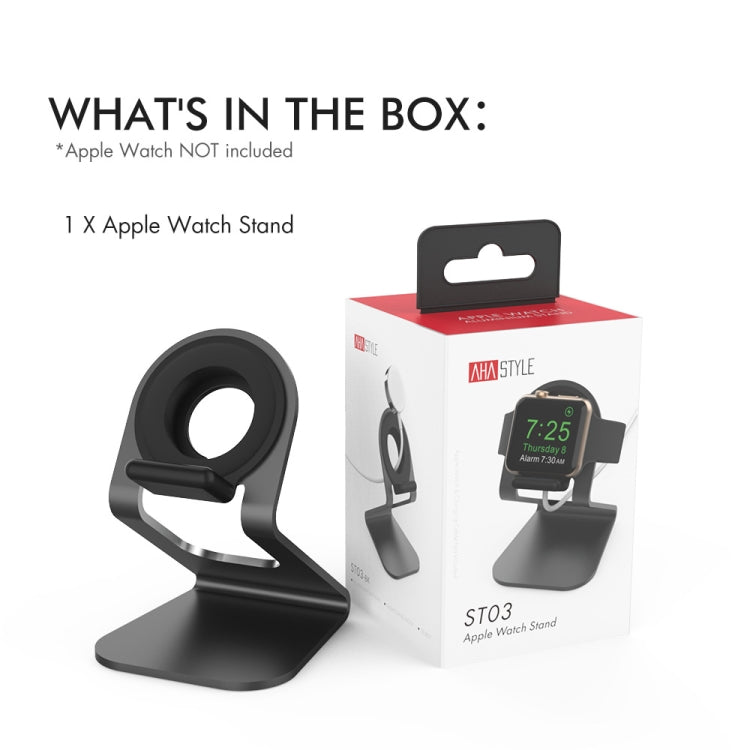 AhaStyle ST03 For Apple Watch Series Aluminum Alloy Stand Base(Black)