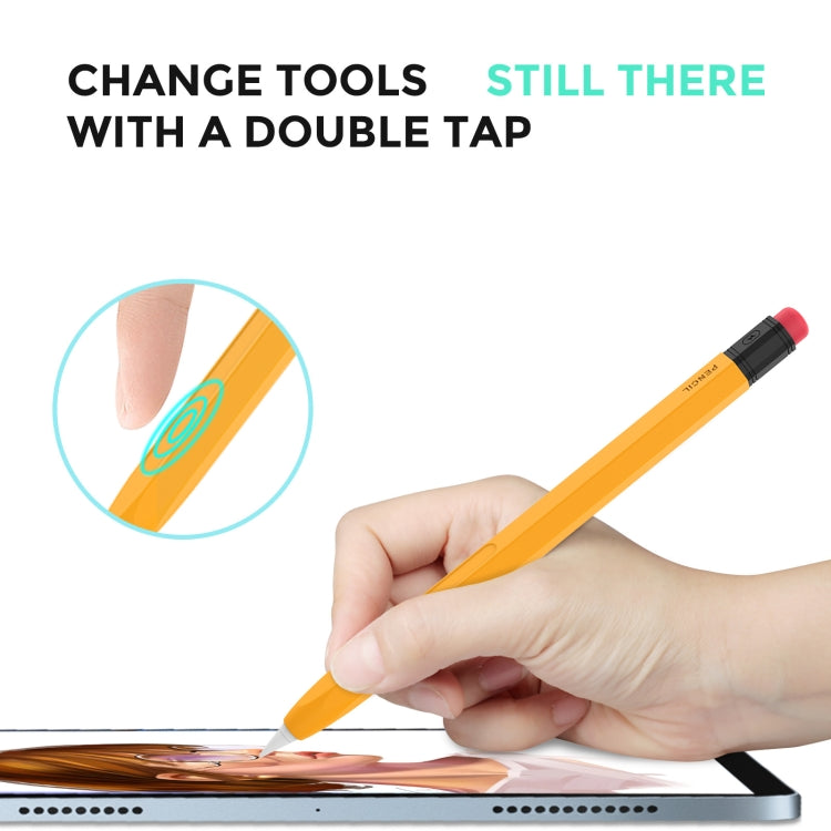 AhaStyle PT180-2 Silicone Protective Case Anti-Slip And Anti-Drop Capacitive Pen Case, For Apple Pencil 2, For Apple Pencil 1