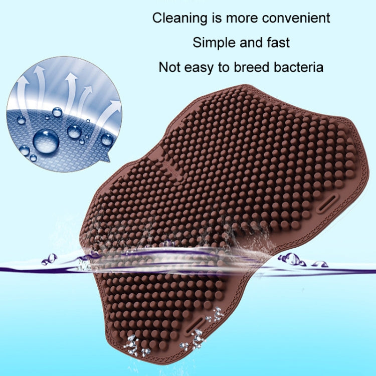 Silicone Car Seat Cushion Summer Breathable Cool Pad, Color: Lumbar Cushion Coffee