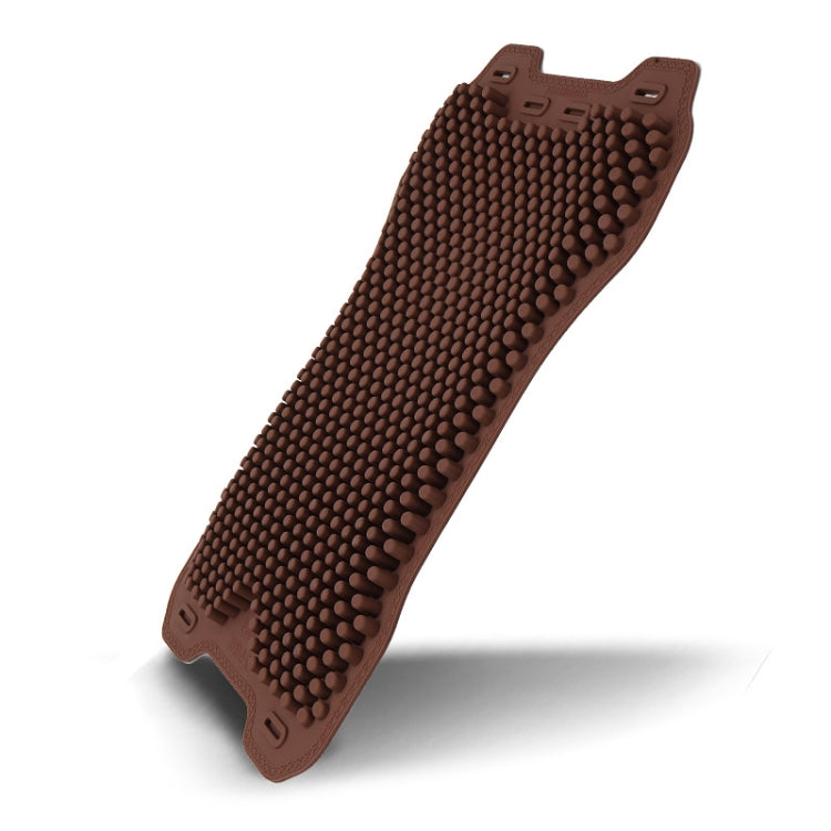 Silicone Car Seat Cushion Summer Breathable Cool Pad, Color: Lumbar Cushion Coffee
