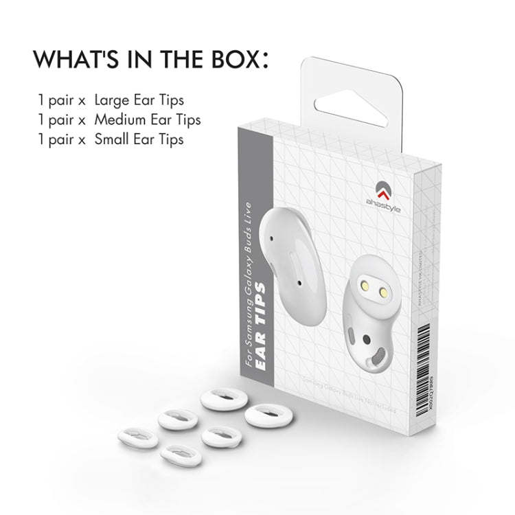 Für Samsung Galaxy Buds Live AhaStyle PT132 S+M+L Silikon-Ohrstöpsel